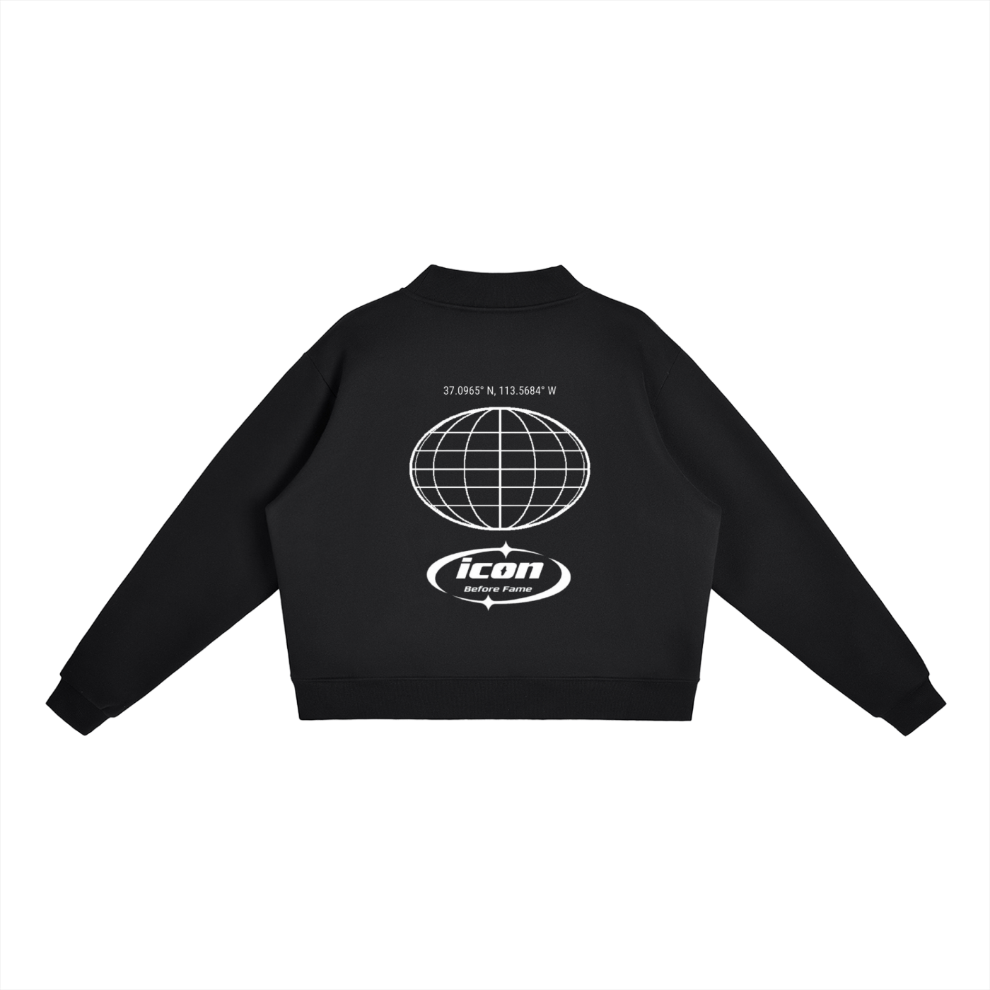 Essential Fleece Mock-Neck Crew Sweatshirt