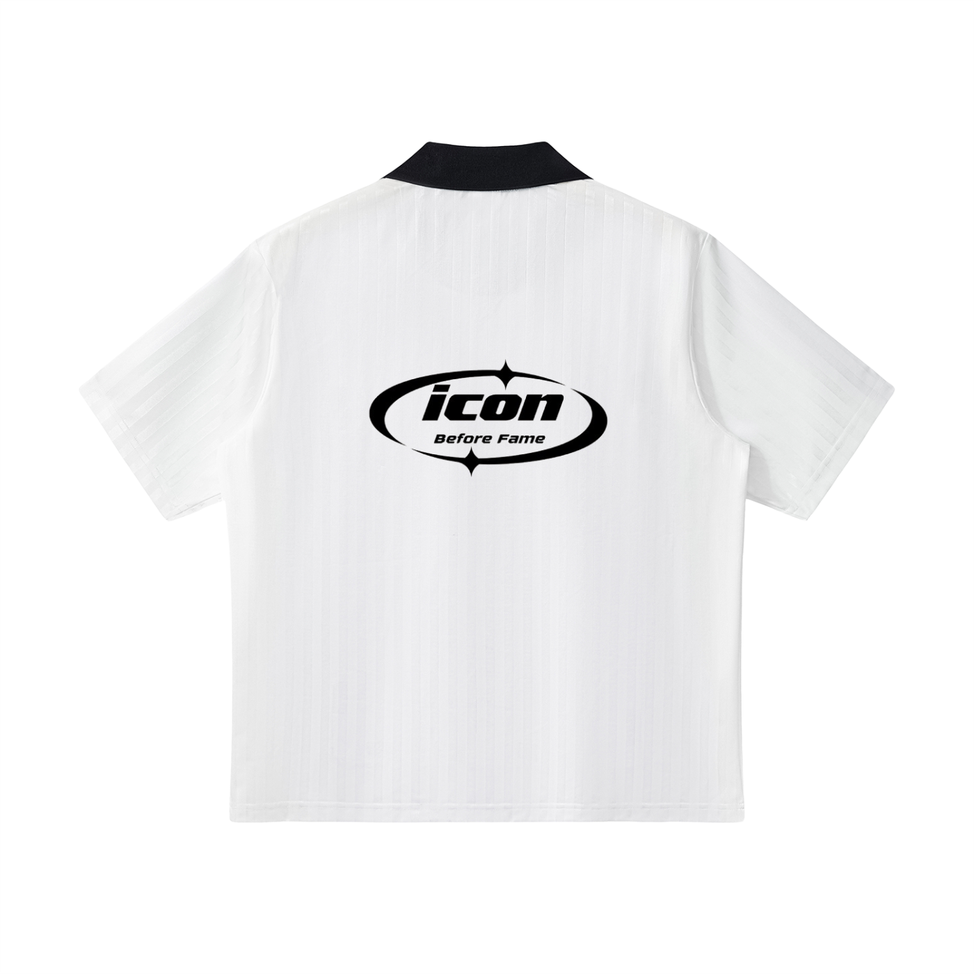 Contrast Collar Striped Soccer Jersey